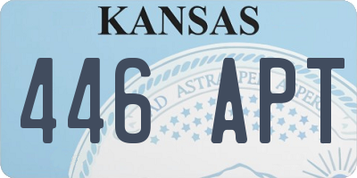 KS license plate 446APT