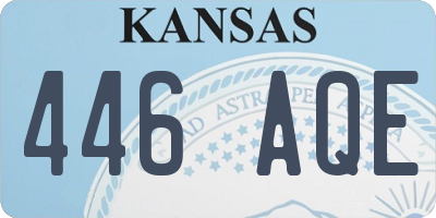 KS license plate 446AQE
