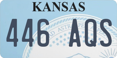 KS license plate 446AQS
