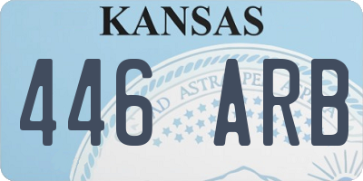 KS license plate 446ARB