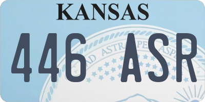 KS license plate 446ASR