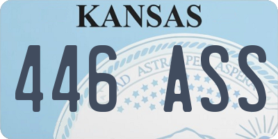 KS license plate 446ASS
