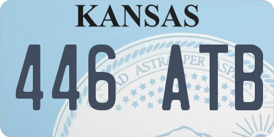 KS license plate 446ATB