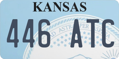 KS license plate 446ATC