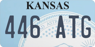 KS license plate 446ATG
