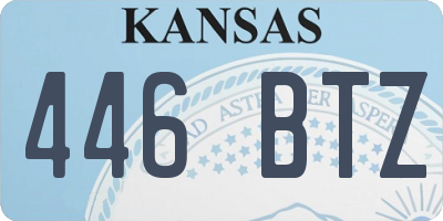 KS license plate 446BTZ