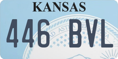 KS license plate 446BVL