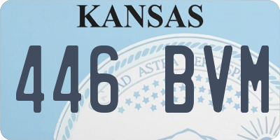KS license plate 446BVM