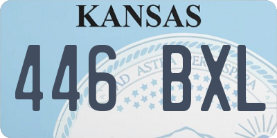 KS license plate 446BXL