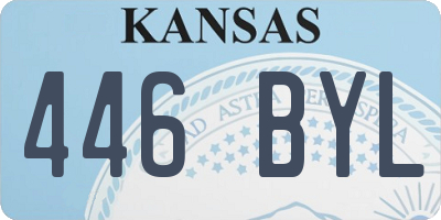 KS license plate 446BYL