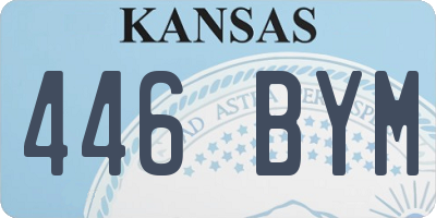 KS license plate 446BYM
