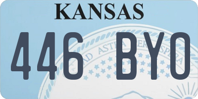 KS license plate 446BYO