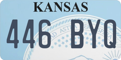 KS license plate 446BYQ