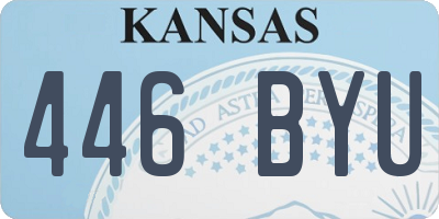KS license plate 446BYU