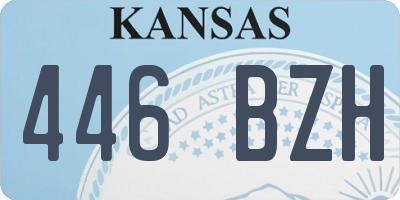 KS license plate 446BZH
