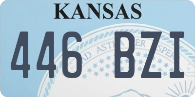 KS license plate 446BZI
