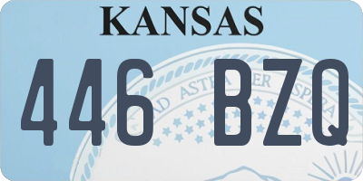 KS license plate 446BZQ