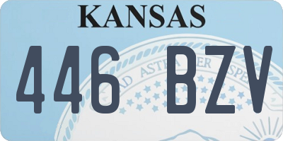 KS license plate 446BZV