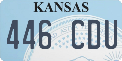 KS license plate 446CDU