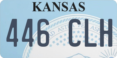 KS license plate 446CLH