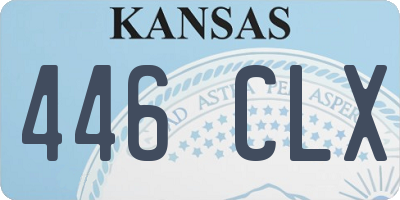 KS license plate 446CLX