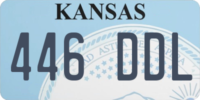 KS license plate 446DDL