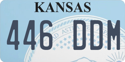KS license plate 446DDM