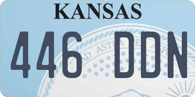 KS license plate 446DDN