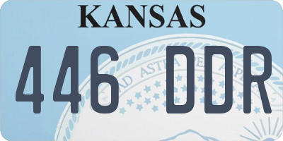 KS license plate 446DDR