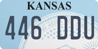 KS license plate 446DDU