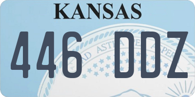 KS license plate 446DDZ