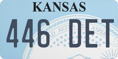 KS license plate 446DET