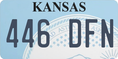 KS license plate 446DFN