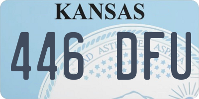 KS license plate 446DFU