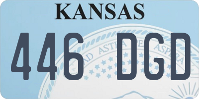 KS license plate 446DGD