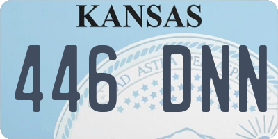 KS license plate 446DNN