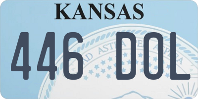 KS license plate 446DOL
