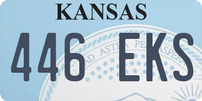 KS license plate 446EKS