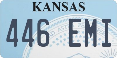 KS license plate 446EMI