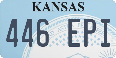 KS license plate 446EPI