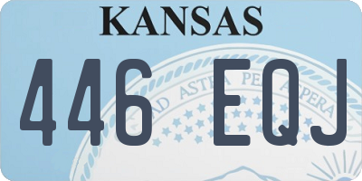 KS license plate 446EQJ