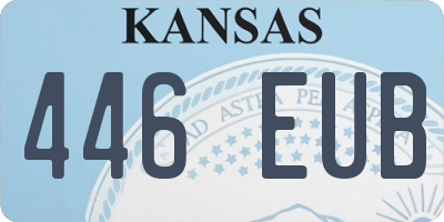 KS license plate 446EUB