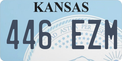 KS license plate 446EZM