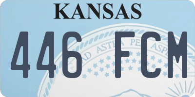 KS license plate 446FCM