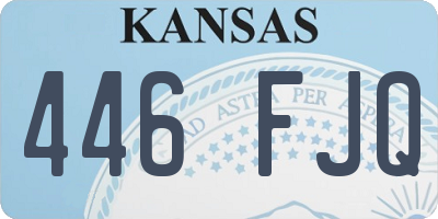KS license plate 446FJQ