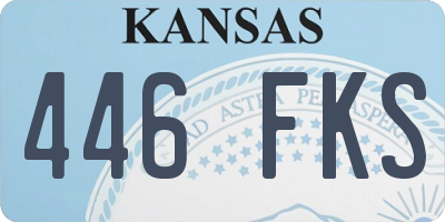 KS license plate 446FKS