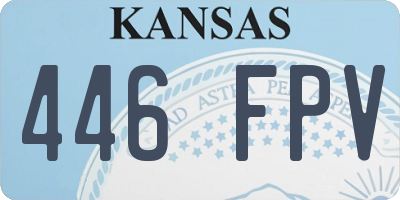 KS license plate 446FPV