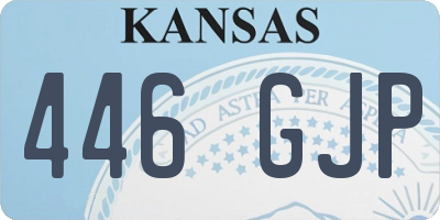 KS license plate 446GJP