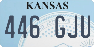 KS license plate 446GJU