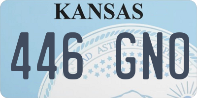 KS license plate 446GNO